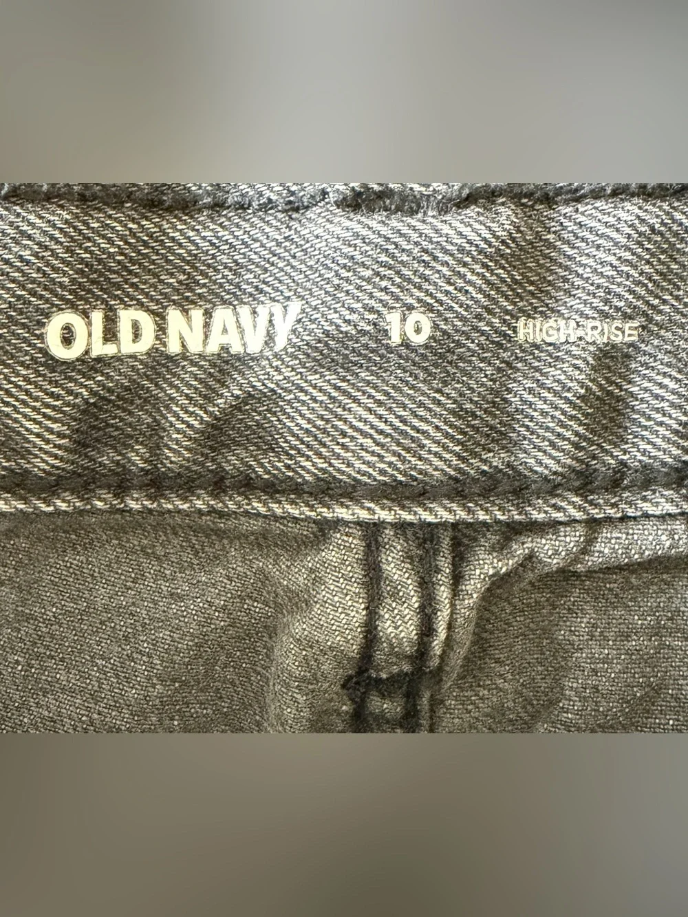 Old Navy Gray Washed Denim Cutoff Shorts